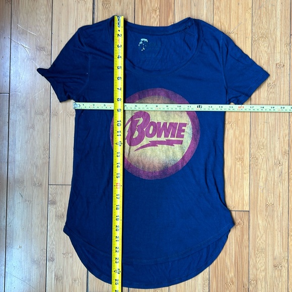 Navy Blue Vintage Bowie T-Shirt - Ladies - Picture 3 of 4